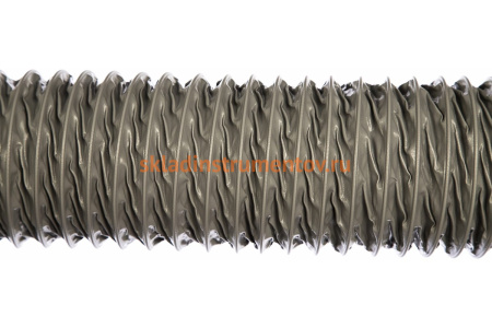 Серый универсальный шланг ПВХ длиной 10м, d 100мм, стенка 0,3мм JET PVP300.100.10