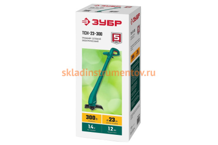 Сетевой триммер ЗУБР 300 Вт ТСН-23-300