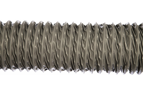 Серый универсальный шланг ПВХ длиной 10м, d 100мм, стенка 0,3мм JET PVP300.100.10