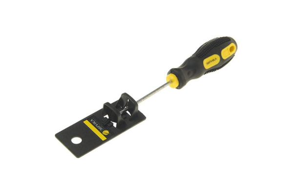 Отвертка TORX T10х75мм 3мм магнитная с противоскользящей ручкой с держателем ЭВРИКА ER-7DT-01H