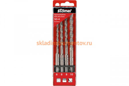 Набор буров SD-4 (100/160 мм; SDS-plus) STOMER 93729370
