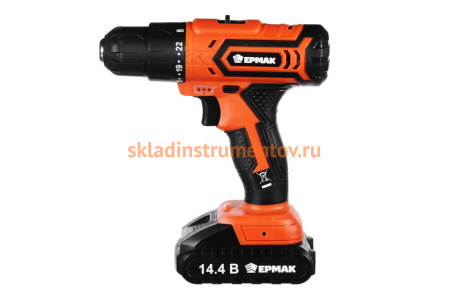 Аккумуляторная дрель-шуруповерт ЕРМАК ДША-14.4-2 646-324