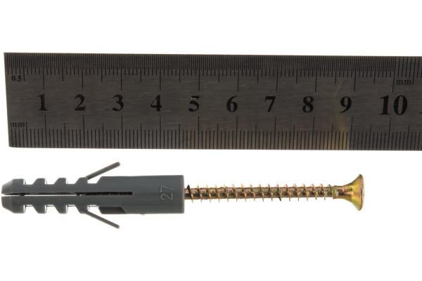 Дюбель ЕВРО с шурупом 6 шт. (10х50 мм; ТФ6) ЗУБР 30662-10-50