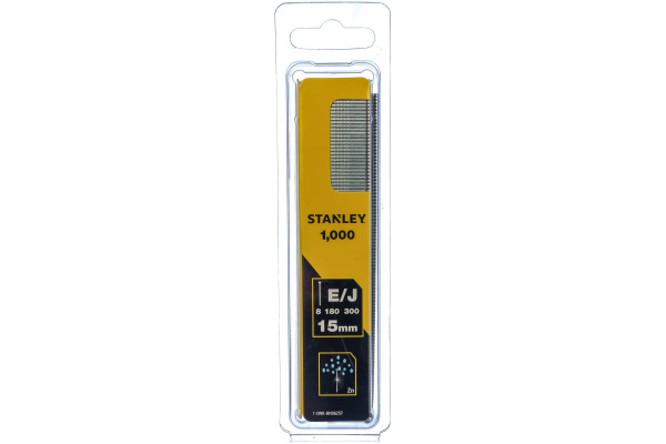 Гвозди для степлера 1000 шт.  (тип J", 8/300/E) Stanley 1-SWK-BN0625T