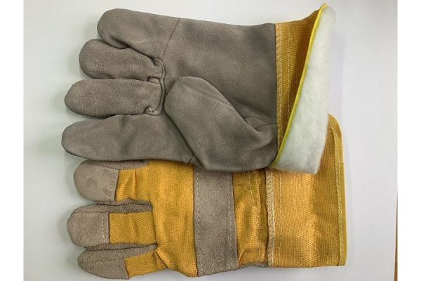 Спилковые комбинированные перчатки СИБРТЕХ, усиленные, утолщенные, размер XL 67903