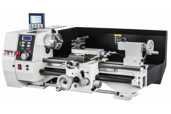 Токарный станок по металлу с УЦИ, зона обработки 210х450мм, 230 В JET BD-8A DRO 50000548M