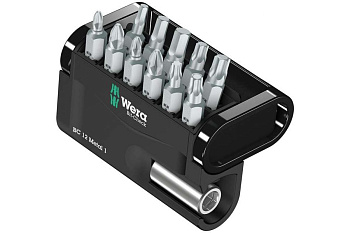 Набор с битами 1/4 и битодержателем WERA Bit-Check 12 Metal 1 12 предметов WE-057424