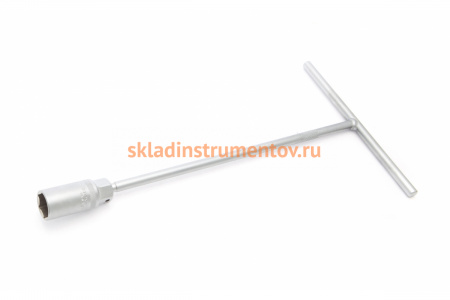 Свечной шарнирный ключ с резиновой вставкой Дело Техники 16мм 6-гр, L=350мм "ДТ"/50 547416