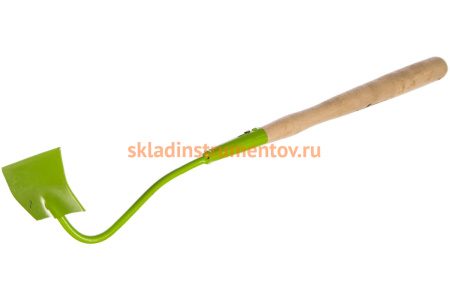 Полольник СИБРТЕХ малый, изогнутое крепление, деревянная рукоятка 62302