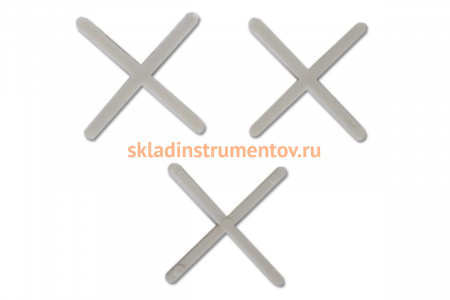 Крестики 1 мм для кладки плитки пластмассовые, 250 шт. SANTOOL 032560-010