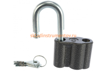 Навесной замок Зубр ВС2М1 дисковый механизм секрета 37220-1