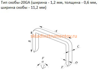 Пневматический степлер MATRIX 57420
