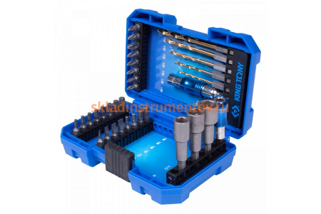 Набор 35 предметов для шуруповерта KING TONY 1035MR