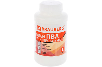 Универсальный клей ПВА BRAUBERG 1 кг 600983