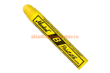 Твёрдый маркер-краска Markal B Paintstik, жёлтый 80221