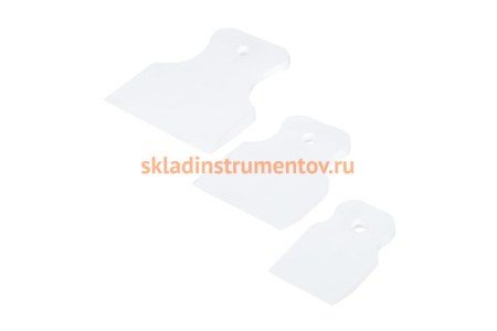 Набор белых, резиновых шпателей, 3 предмета: 40, 60, 80 мм /уп./ РемоКолор 12-2-102