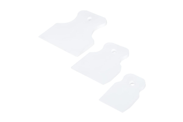 Набор белых, резиновых шпателей, 3 предмета: 40, 60, 80 мм /уп./ РемоКолор 12-2-102