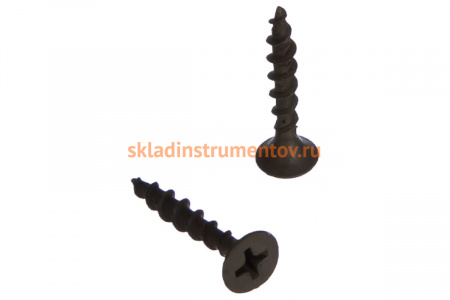 Фосфатированный саморез с крупной резьбой по дереву Зубр PH2 3,5x25 мм 75 шт 300036-35-025