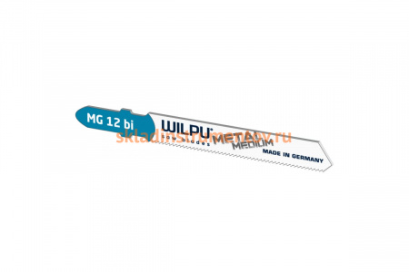 Пилка по металлу MG 12 bi (5 шт; 76.5х7.8х1 мм; 55 мм; 13 TPI; BiM) WILPU 265100005