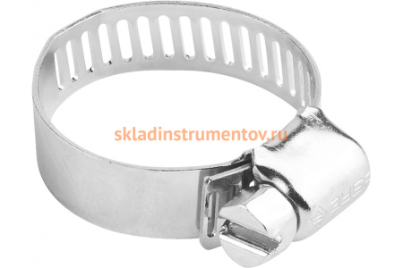 Хомуты Зубр ЭКСПЕРТ оцинкованные просечная лента 12мм 19-44мм 4шт 37805-019-44-4