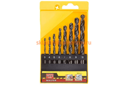 Набор свёрл по металлу (3-10 мм) 8 шт. "MASTER" Stayer 2961-H8_z01