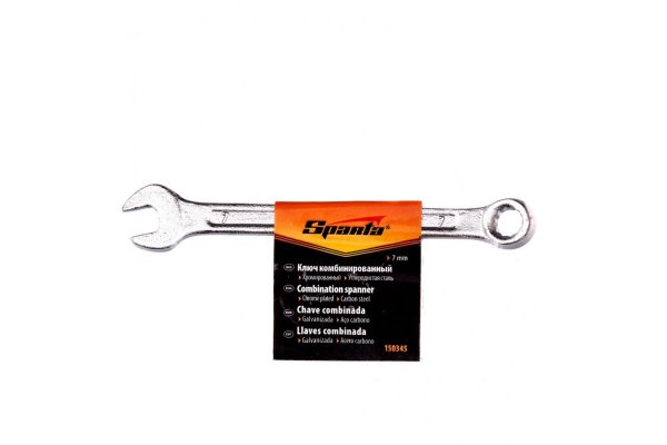 Комбинированный ключ SPARTA 7 мм, хромированный 150345