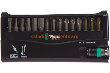Набор бит с битодержателем BIT-CHECK UNIVERSAL/30 WE-056440