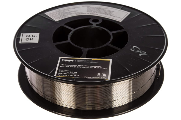 Проволока нержавеющая MIG ER-308LSi (5 кг: 0.8 мм) Кедр 7260002