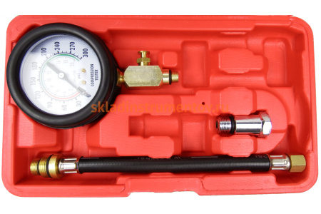 Компрессометр 0-300PSI, 14мм и 18мм, AE&T TA-G1097