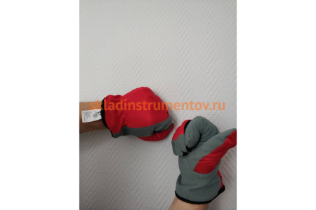 Трикотажные перчатки Jeta Safety Winter Motor с утепленной подкладкой, красный/белый JLE625-10/XL Трикотажные перчатки Jeta Safety Winter Motor с утепленной подкладкой, красный/белый JLE625-10/XL