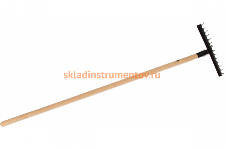 Витые грабли СИБРТЕХ 14 зубьев, 300 мм, с черенком 61769