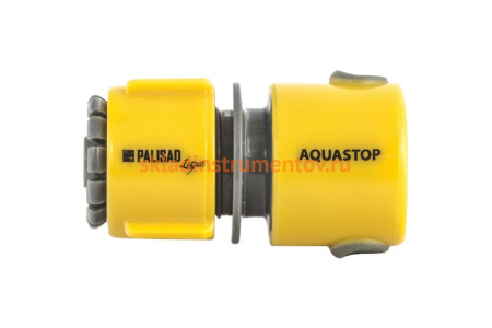 Соединитель пластмассовый быстросъемный, 1/2", аквастоп PALISAD 66472