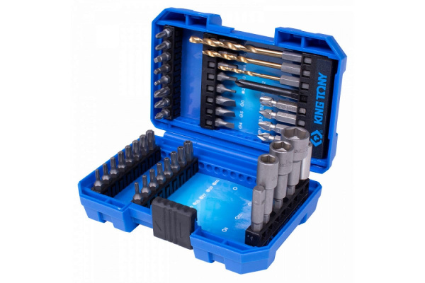 Набор 45 предметов для шуруповерта KING TONY 1045MR