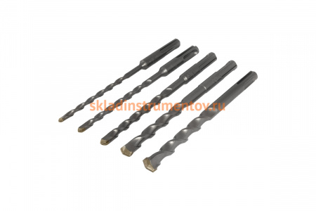 Набор буров по бетону SDS-Plus (5 шт; 5-12 мм) для перфоратора МастерАлмаз 10501119