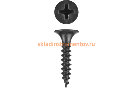 Саморезы ЗУБР СГМ гипсокартон-металл, 64 х 3.9 мм, 125 шт, фосфатированные, 300011-39-064