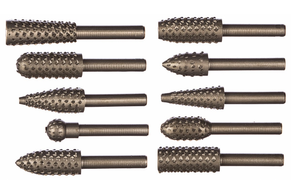 Набор шарошек стальных по дереву ПРАКТИКА 648-434