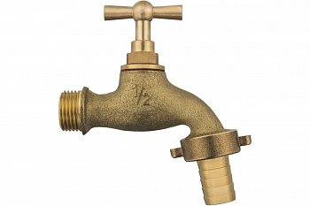 Водоразборный кран с вентилем 1/2 латунь QUATTRO ELEMENTI 246-432