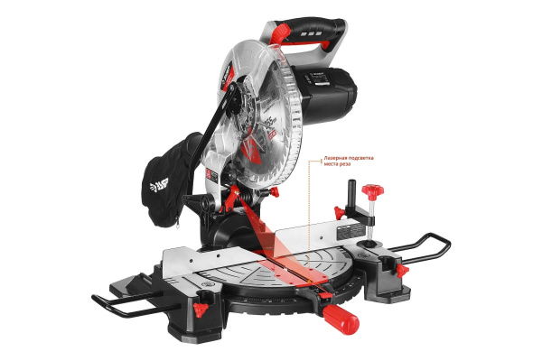 Торцовочная пила ЗУБР ЗПТ-255-1800 ЛМ2