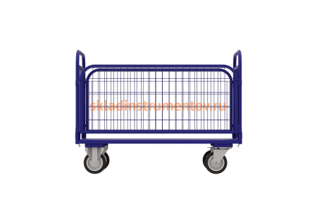 Тележка RUSKLAD платформенная с сетчатыми бортами и складными ручками  ТСРС 3 (600х1000) d160мм Тележка RUSKLAD платформенная с сетчатыми бортами и складными ручками  ТСРС 3 (600х1000) d160мм