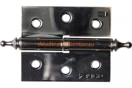 Дверная разъемная петля Зубр Эксперт 1 подшипник цвет хром CP правая с крепежом 75x63x2.5 мм 2 шт. 37605-075-2R