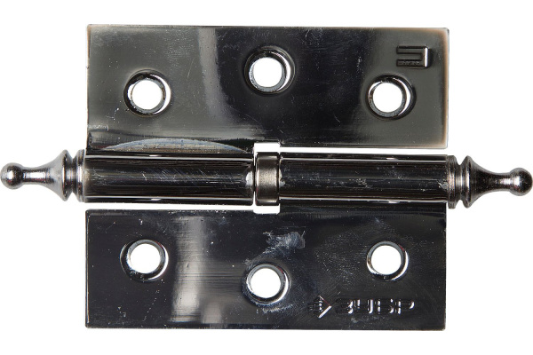 Дверная разъемная петля Зубр Эксперт 1 подшипник цвет хром CP правая с крепежом 75x63x2.5 мм 2 шт. 37605-075-2R