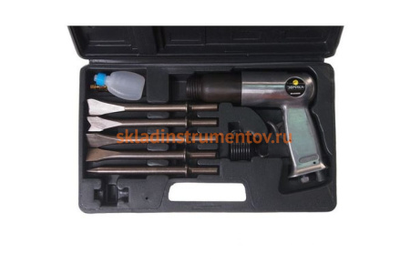 Пневмомолоток с набором зубил ЭВРИКА 9 предметов ER-83502K