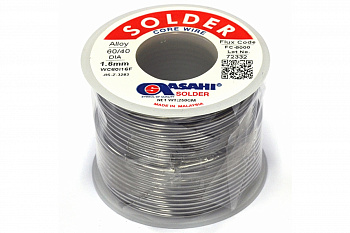 Припой (1.6 мм, 0.25 кг, Sn60/Pb40, FС5000 флюс RMA) ASAHI 00-00000312