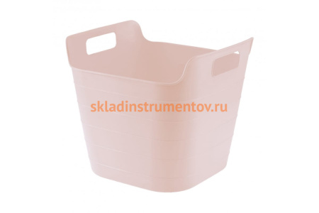 Гибкое сверхпрочное ведро 26 л, розовое СИБРТЕХ 67511