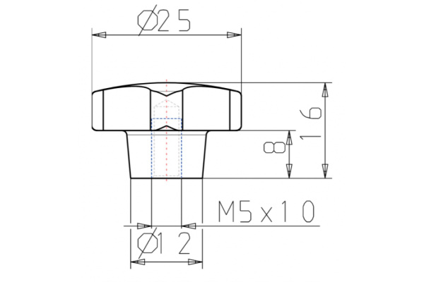 Крестообразная рукоятка KIPP K0148.205