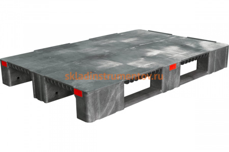 Серый паллет 1200х800х150 мм усиленный Тара.ру 08947