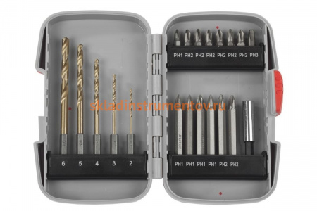 Набор насадок «ЭКСПЕРТ» для шуруповертов 20 предметов Зубр 26056-H20