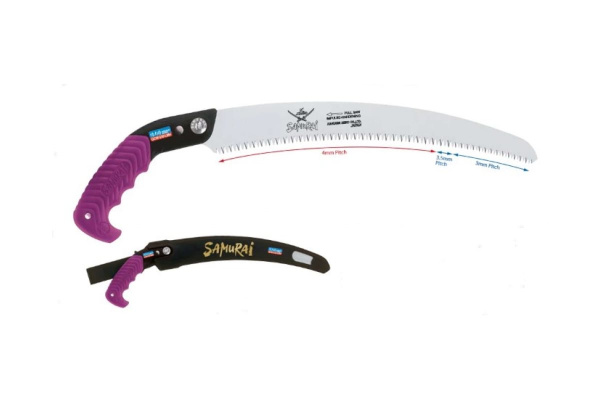 Пила с изогнутым полотном с переменным шагом в чехле, с поясным креплением SAMURAI GCW-300-LMH