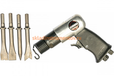 Пневмомолоток SUMAKE + 4 зубила ST-2310/H 7359