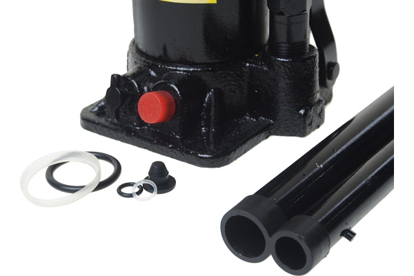 Гидравлический бутылочный домкрат ЭВРИКА с клапаном, 6 т, ремкомплект ER-80062